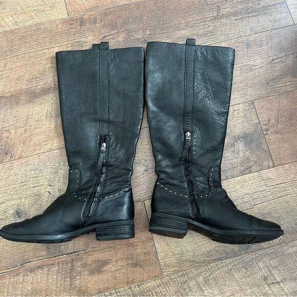 Sam Edelman Prina Black Leather Riding Boots Women’s Size 7.5 - Picture 8 of 15